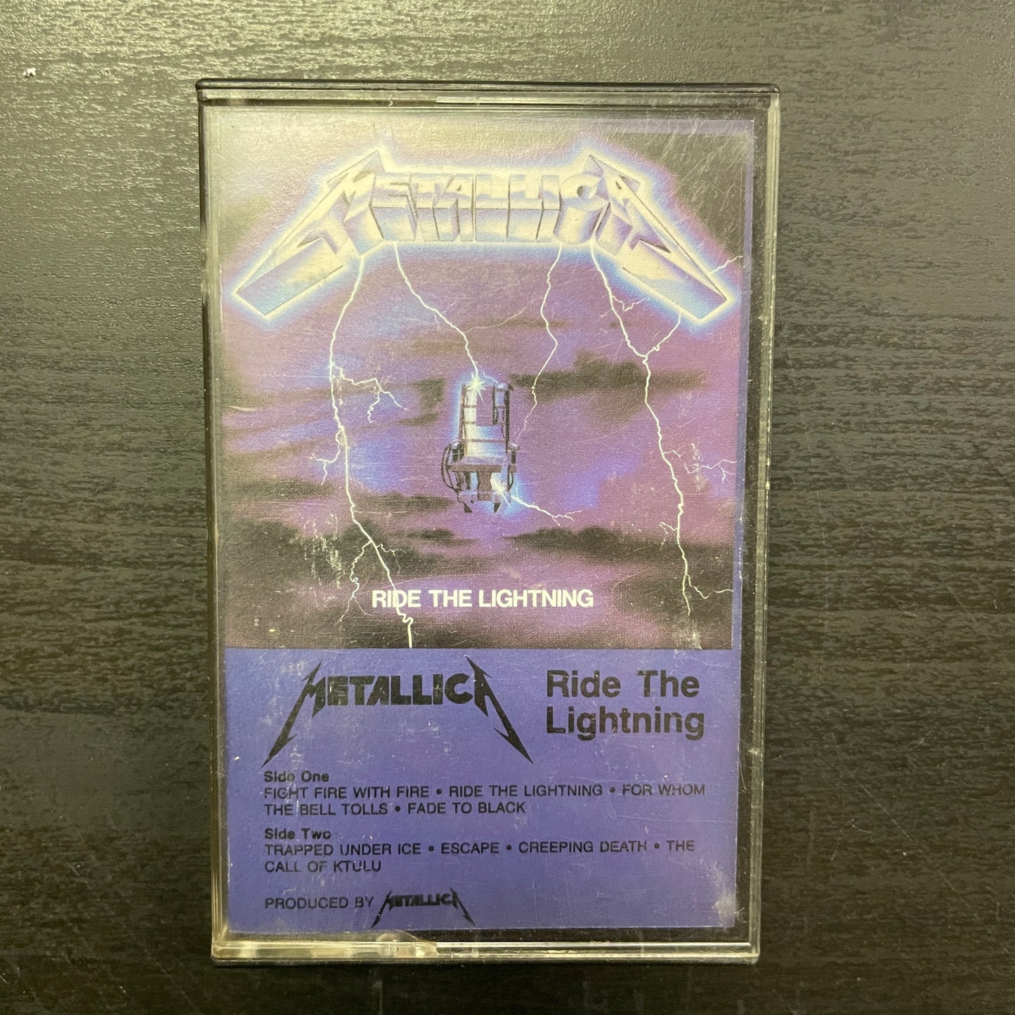Metallica – Ride The Lightning original cassette tape (used)