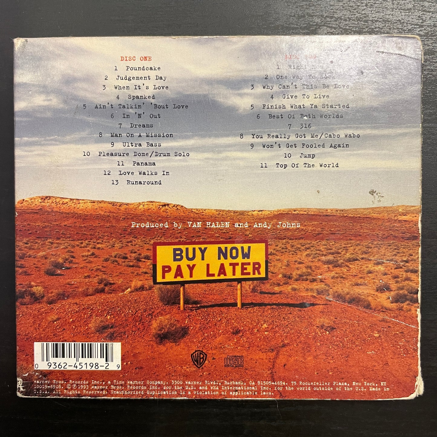Van Halen – Live: Right Here, Right Now. CD (used)