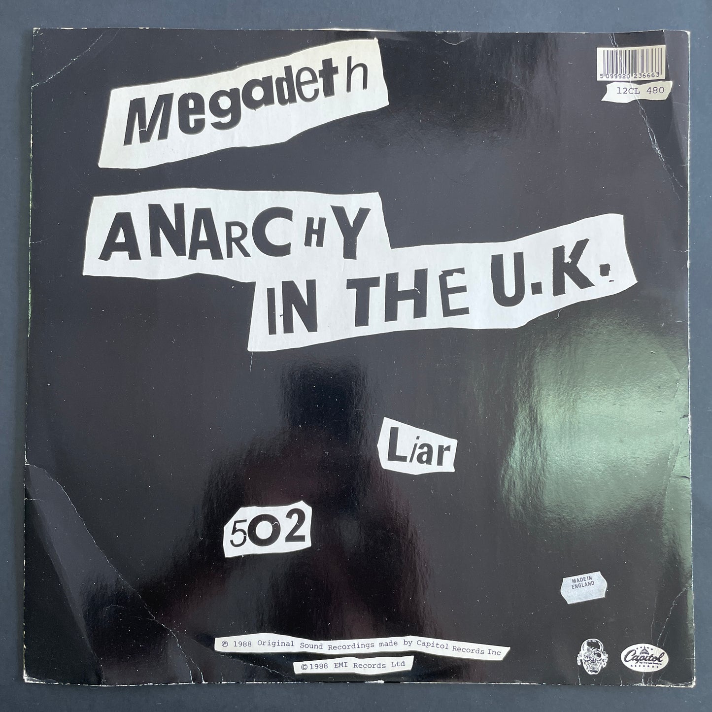 Megadeth – Anarchy In The U.K. original 12" EP (used)