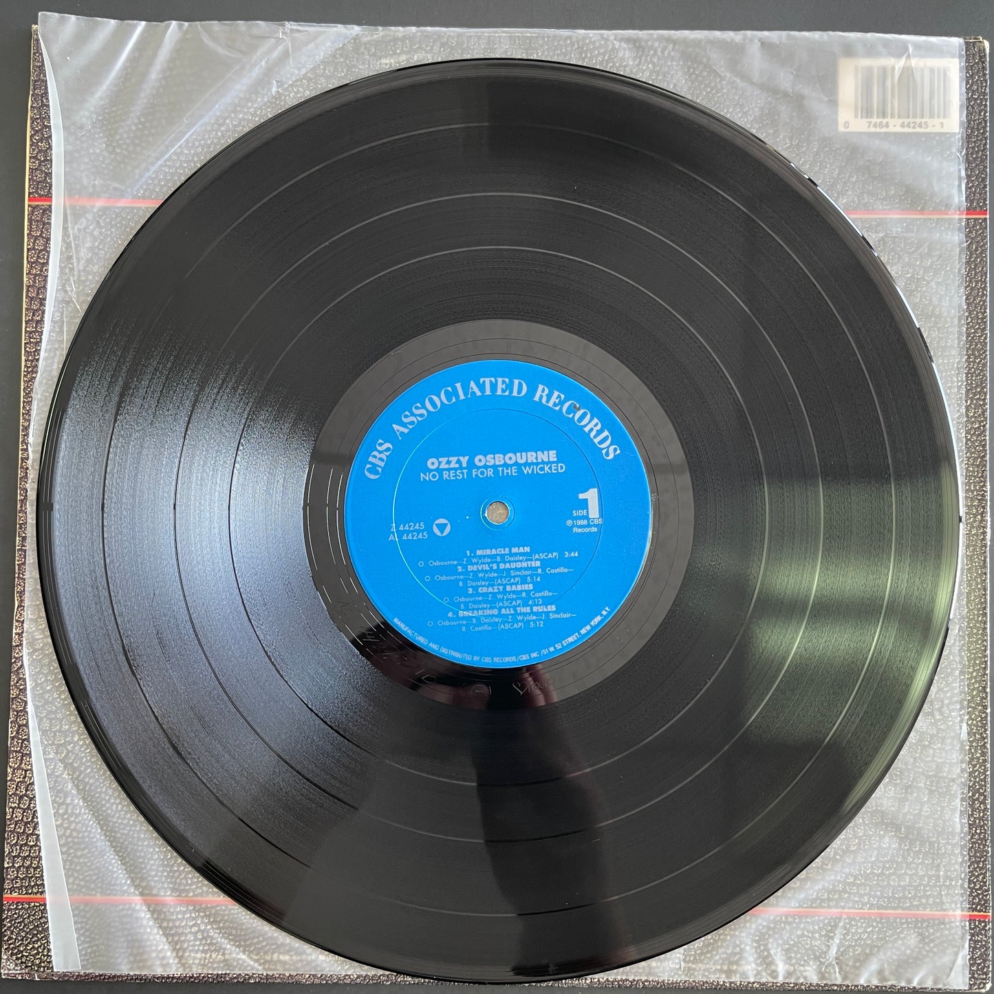 Ozzy Osbourne – No Rest For The Wicked original LP (used)