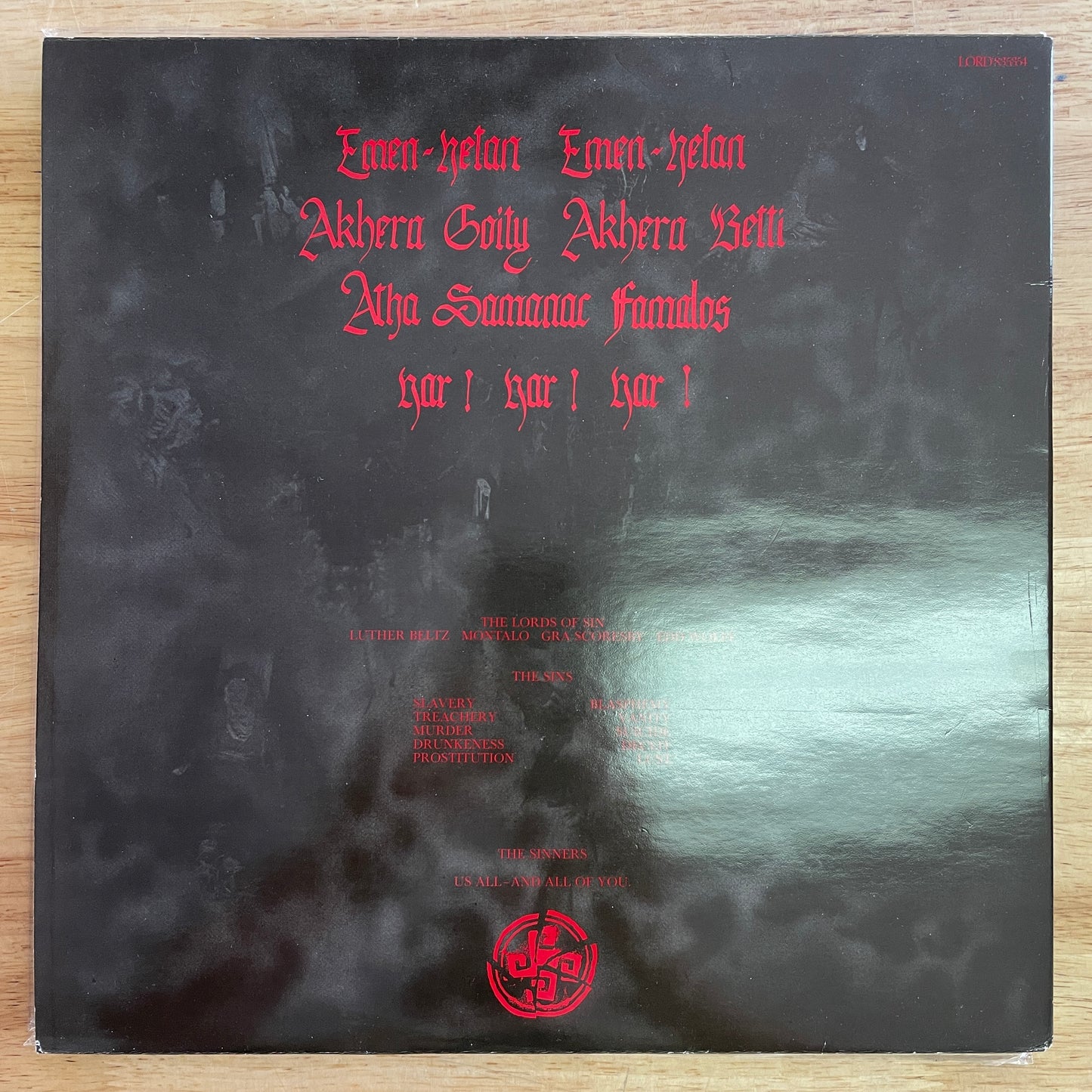 Witchfynde - Lords of Sin original double LP (used)