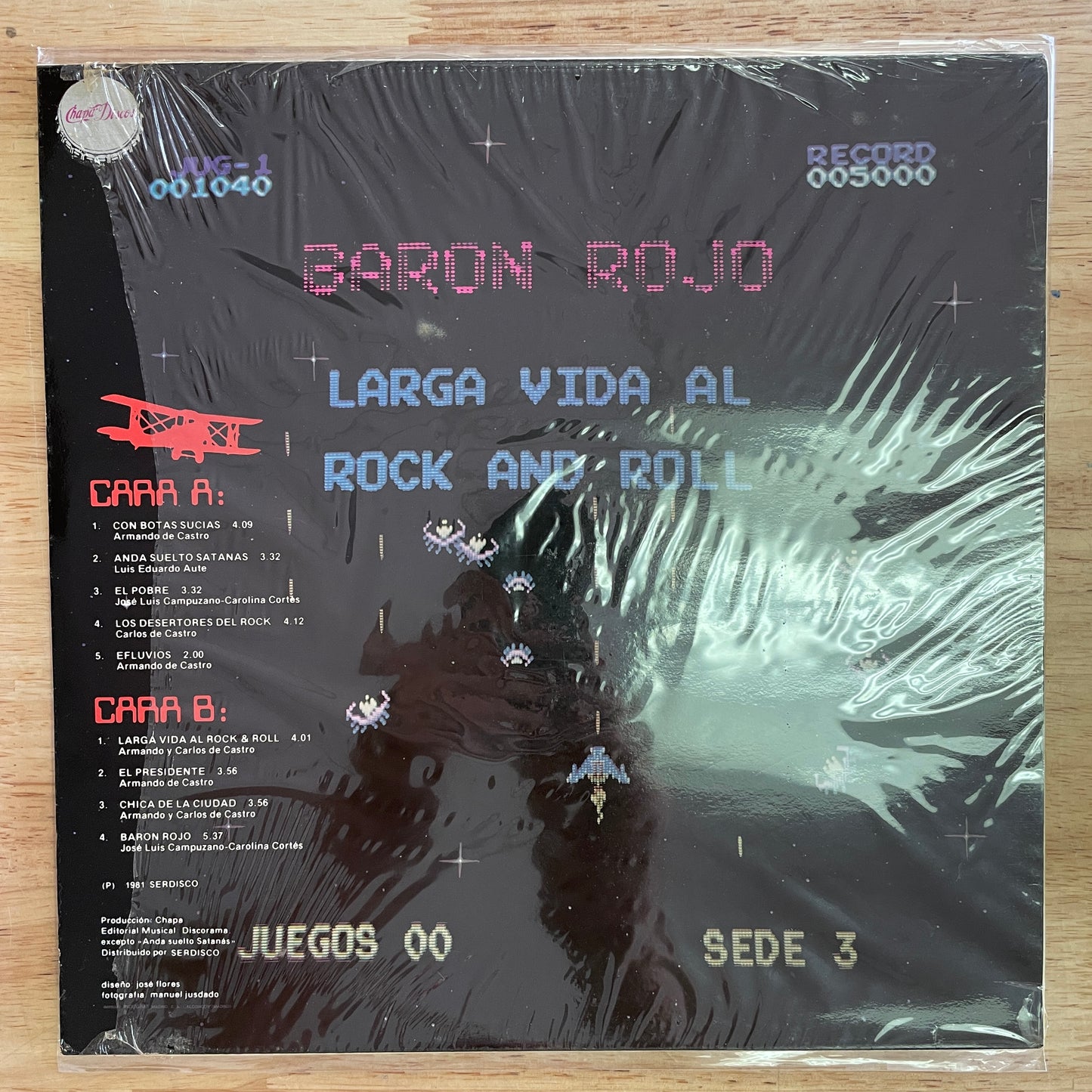 Baron Rojo - Larga vida al rock and roll LP (used)