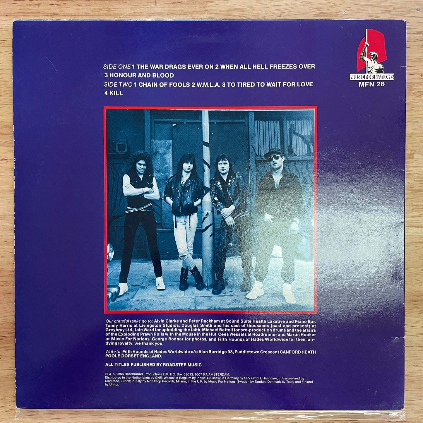 Tank - Honour and Blood original LP (used)