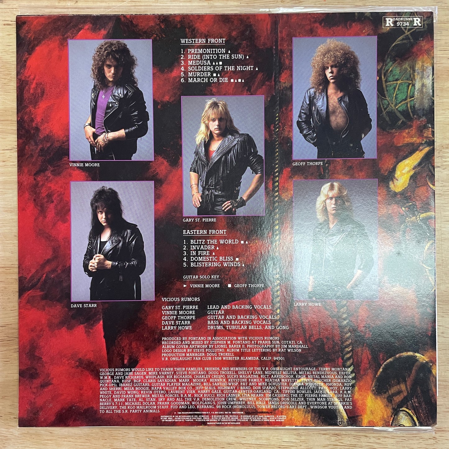 Vicious Rumors - Soldiers of the Night original LP - European pressing (used)