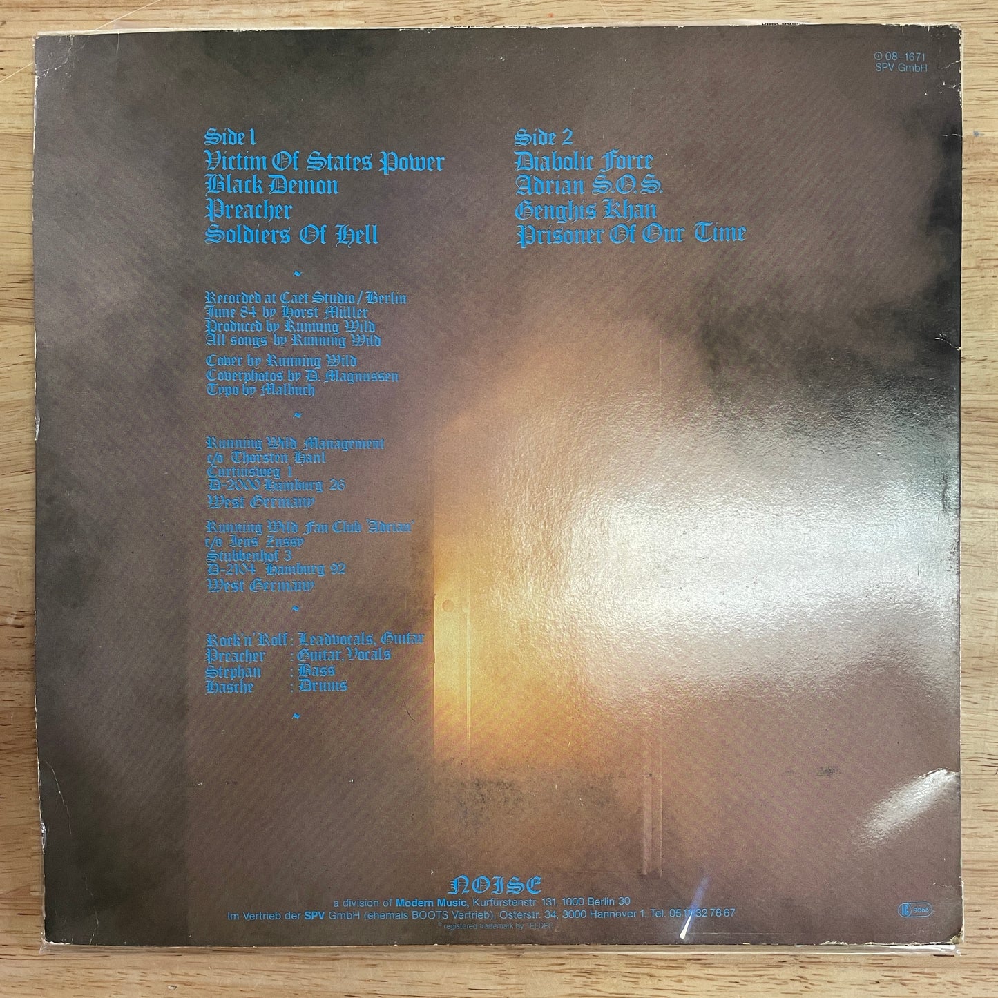 Running Wild - Gates to Purgatory original LP (used)