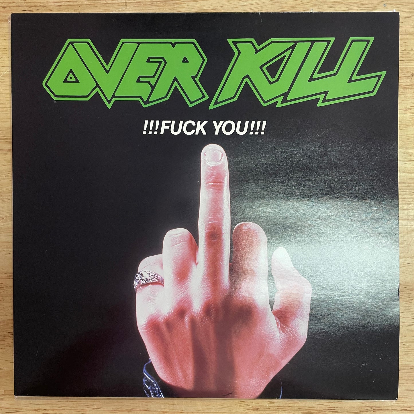 Overkill – !!!Fuck You!!! original 12" EP - UK pressing (used)