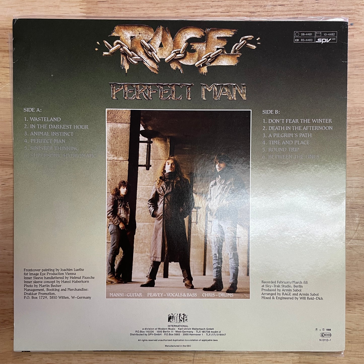 Rage - Perfect Man original LP - German pressing (used)