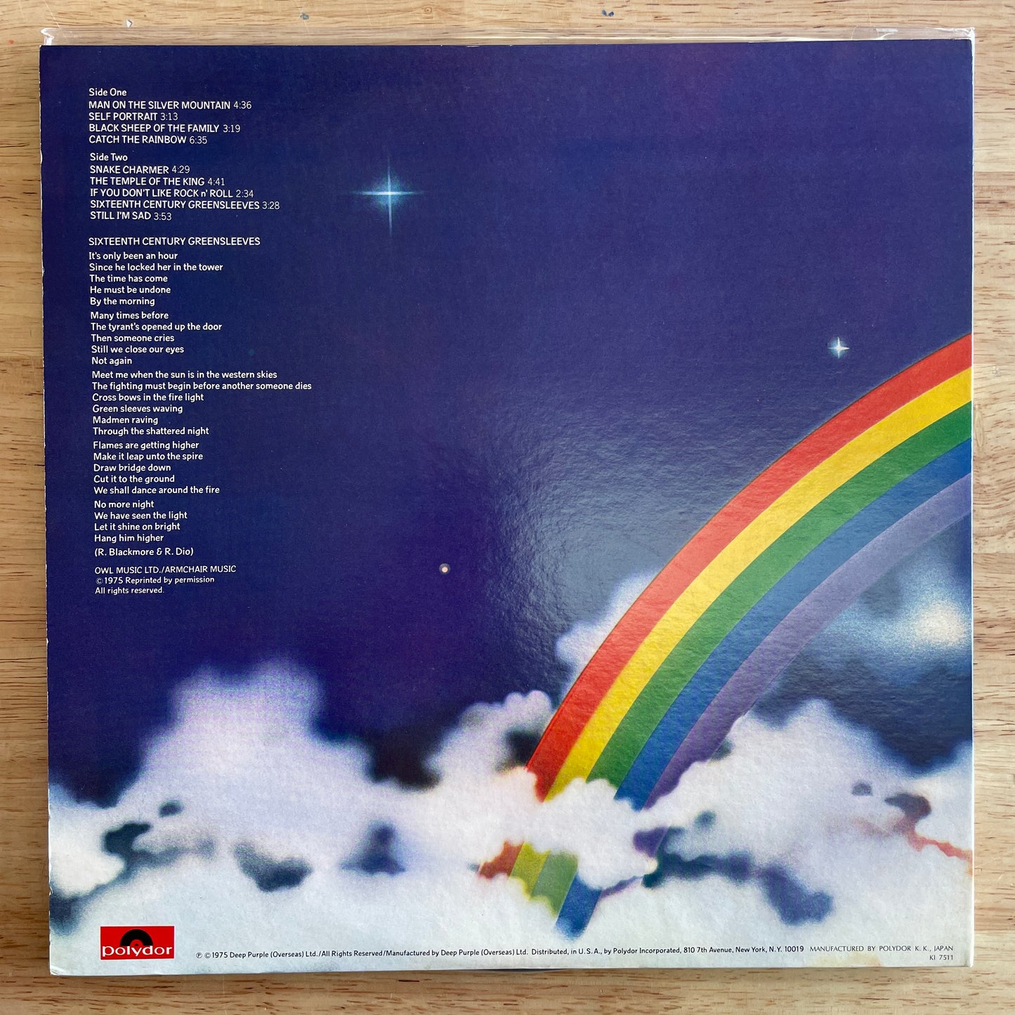 Rainbow - Ritchie Blackmore's Rainbow = 銀嶺の覇者 original LP - Japanese pressing (used)