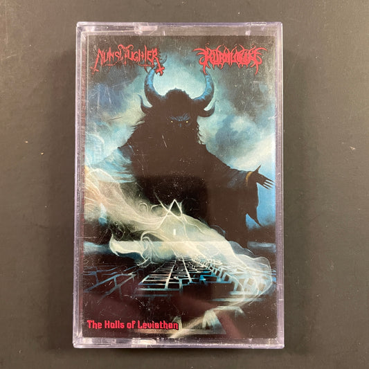 NunSlaughter / Kurnugia – The Halls Of Leviathan cassette tape (used)