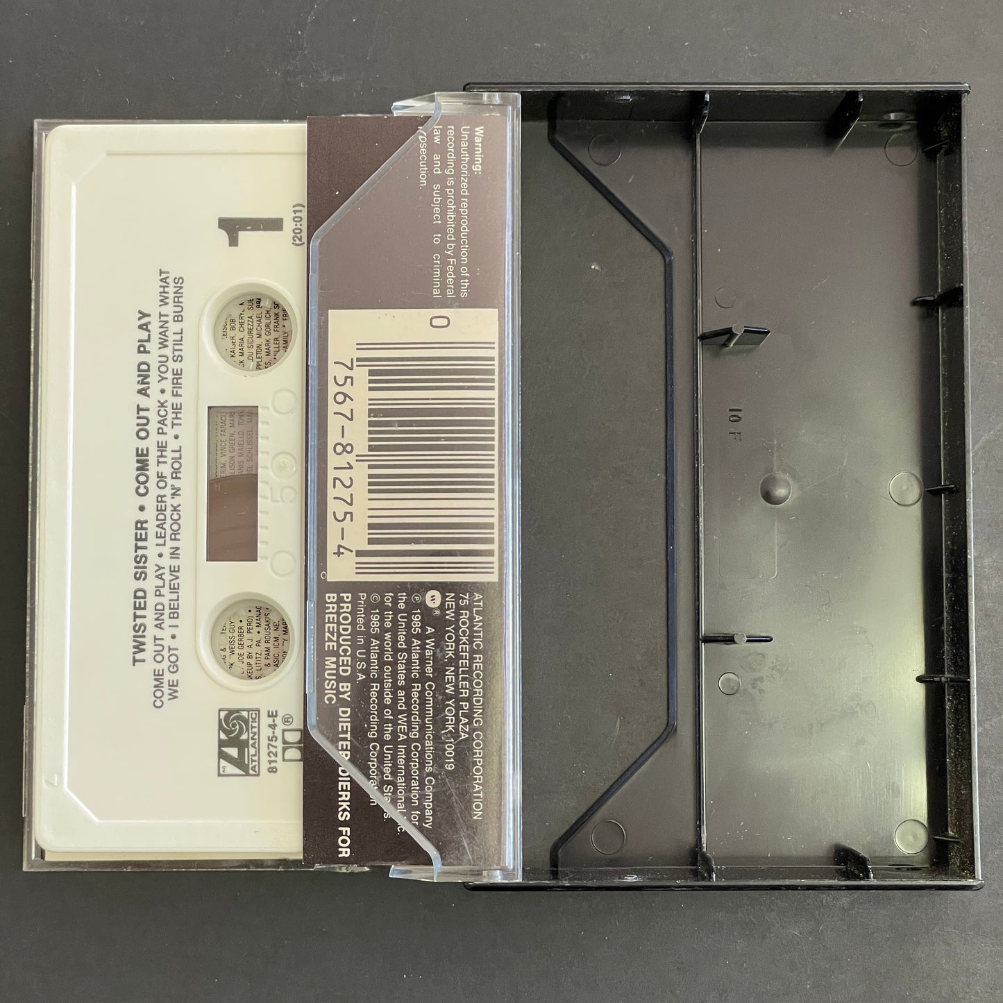 Twisted Sister – Come Out And Play original cassette tape (used)