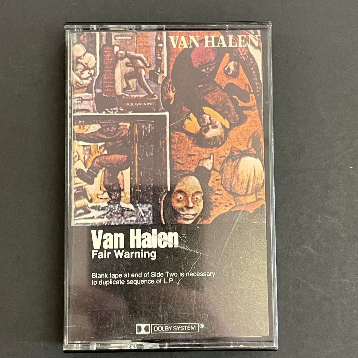 Van Halen – Fair Warning original cassette tape (used)