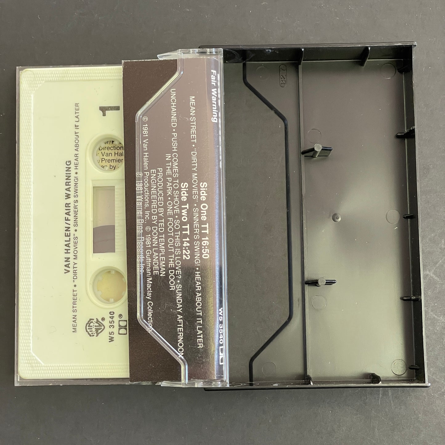 Van Halen – Fair Warning original cassette tape (used)