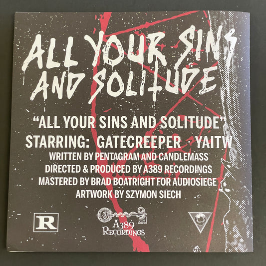 Gatecreeper / YAITW – All Your Sins / Solitude 7" split (used)