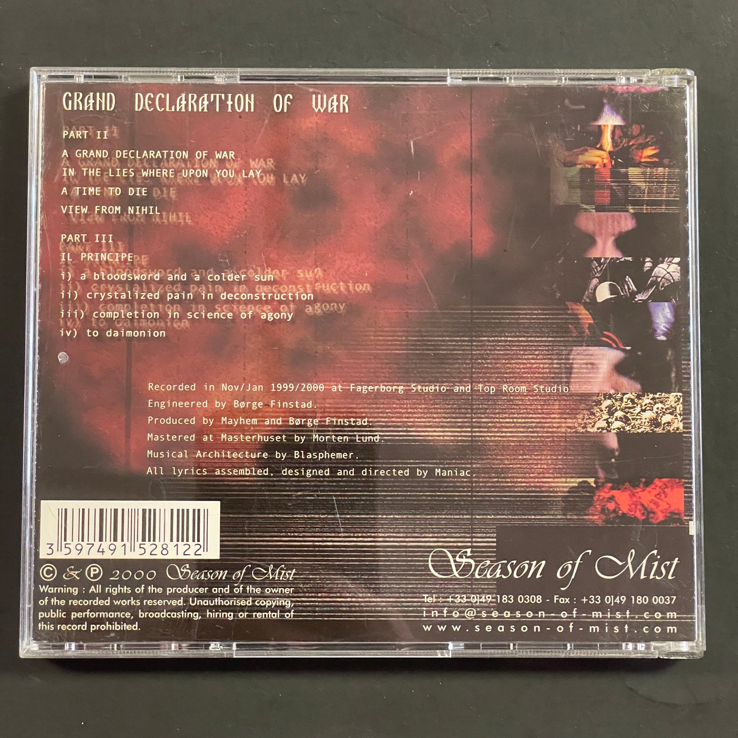 Mayhem – Grand Declaration Of War CD (used)
