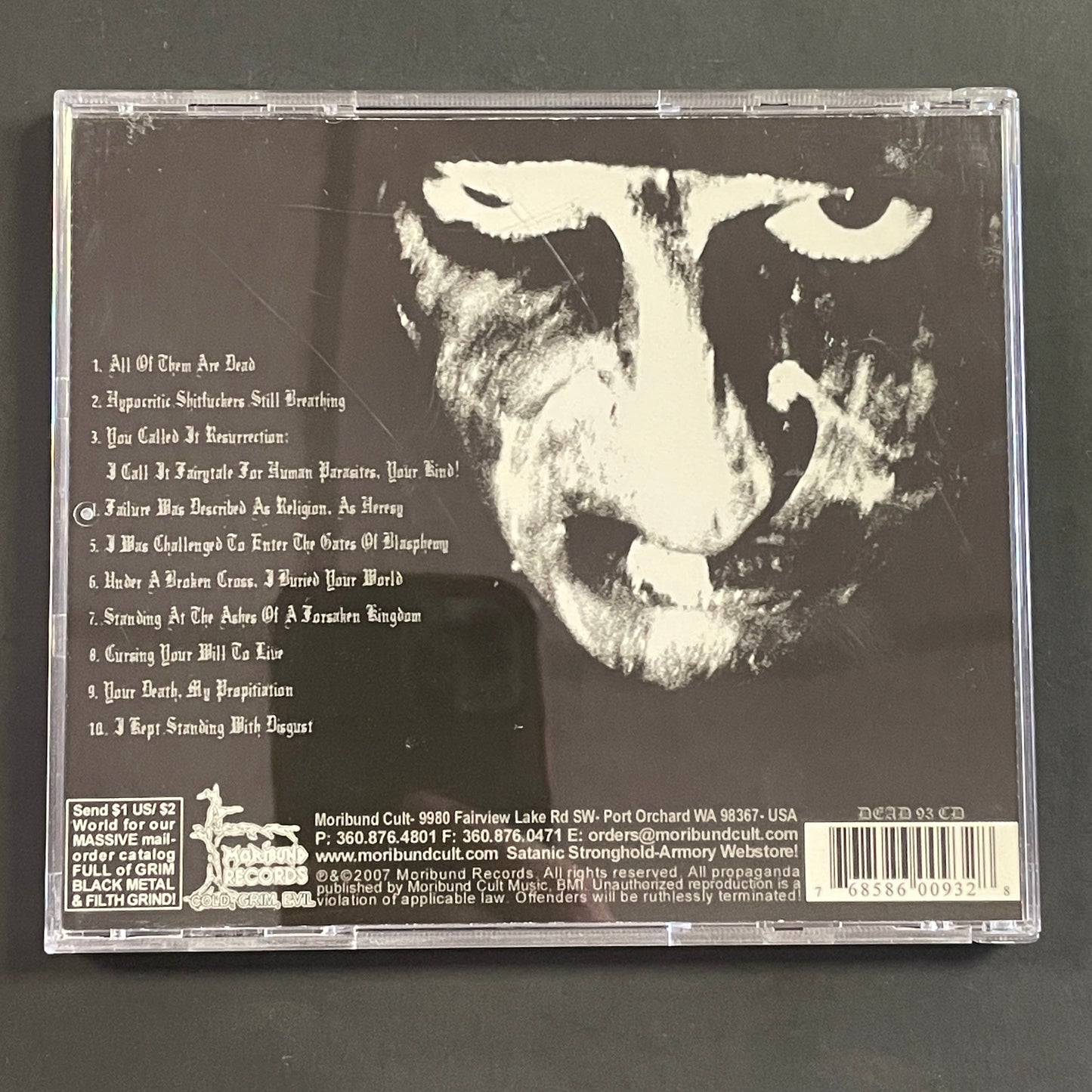 Dødsferd – Cursing Your Will To Live CD (used)