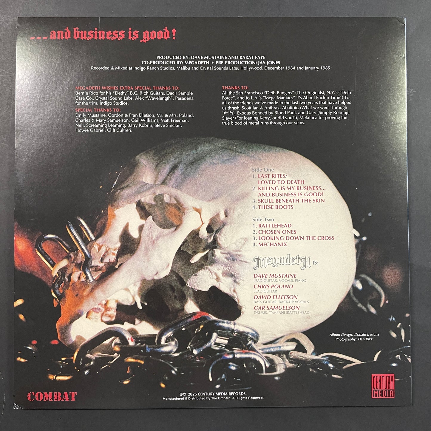 Megadeth - Killing Is My Business... And Business Is Good! LP (used)