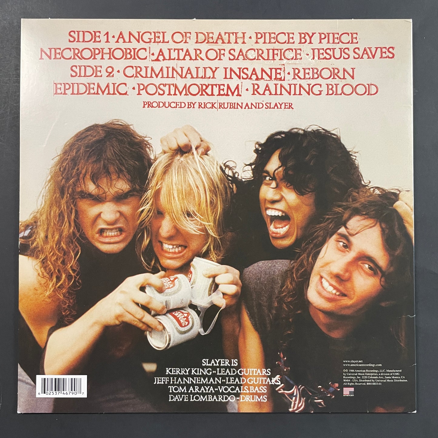 Slayer - Reign In Blood LP (used)