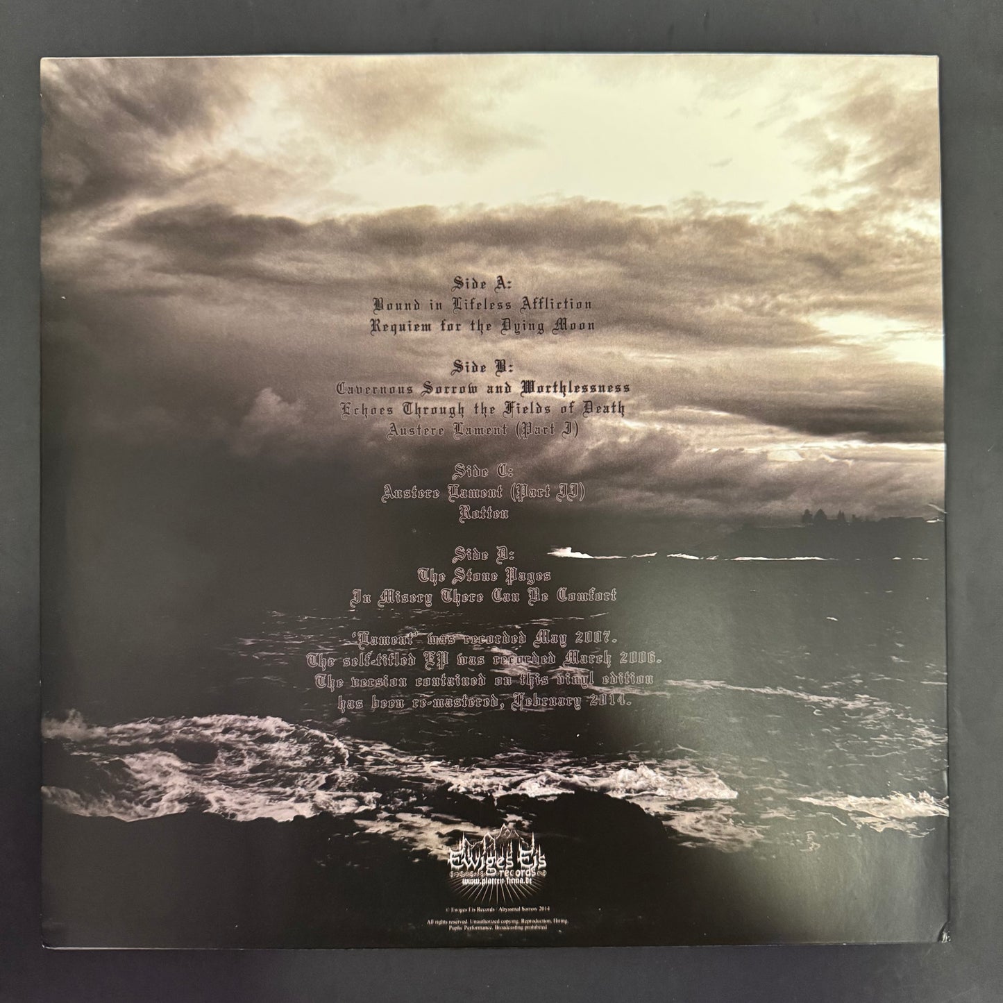 Abyssmal Sorrow - Abyssmal Sorrow double LP (used)