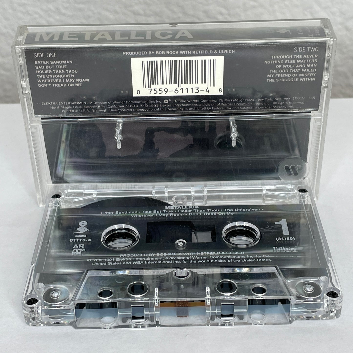 Metallica - Black Album original cassette tape