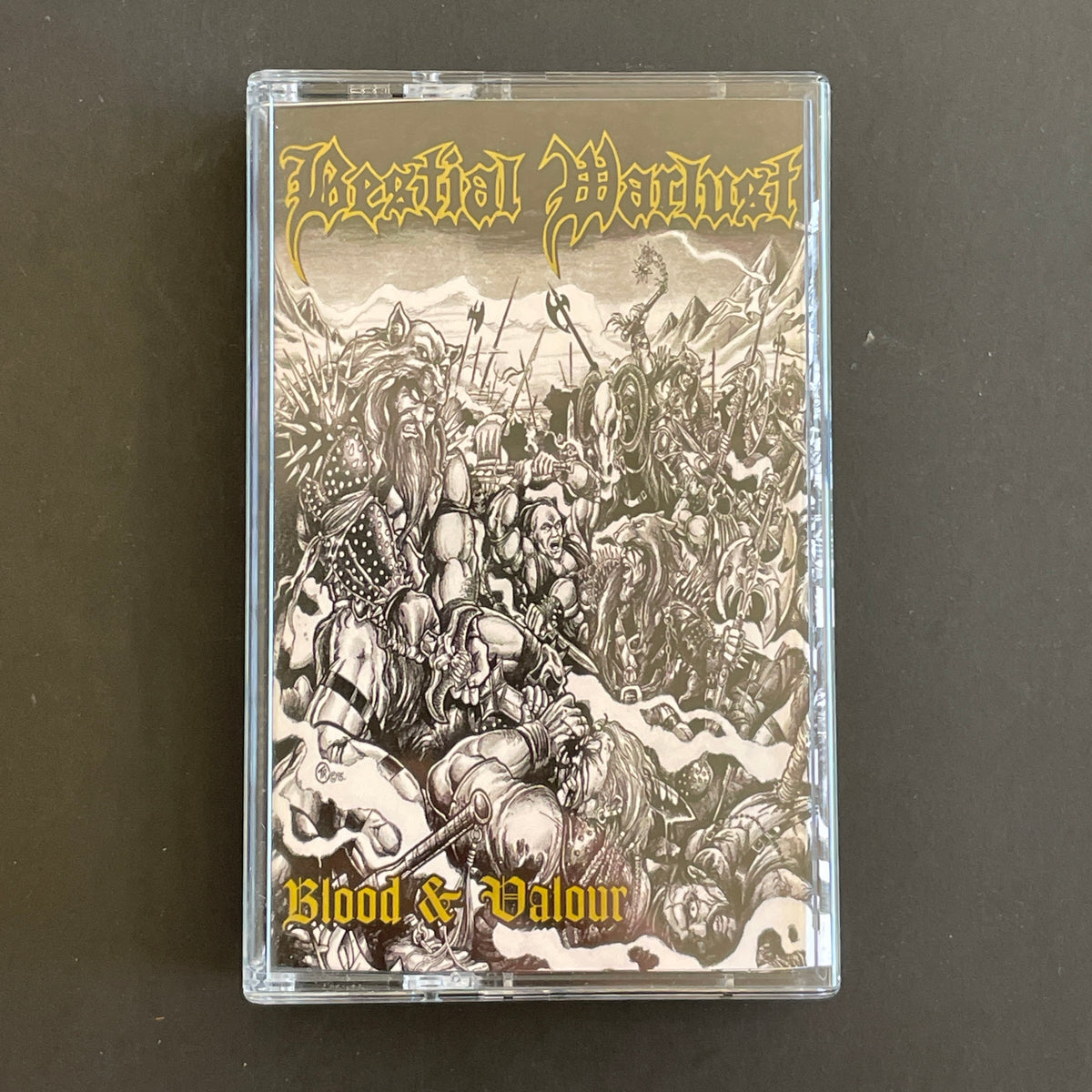 Bestial Warlust – Blood & Valour cassette tape (used)