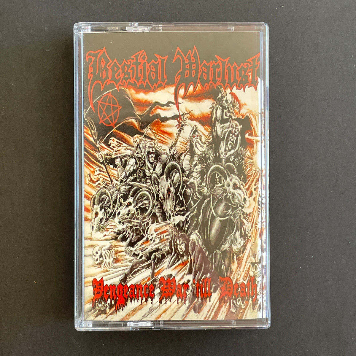 Bestial Warlust – Vengeance War 'Till Death cassette tape (used)