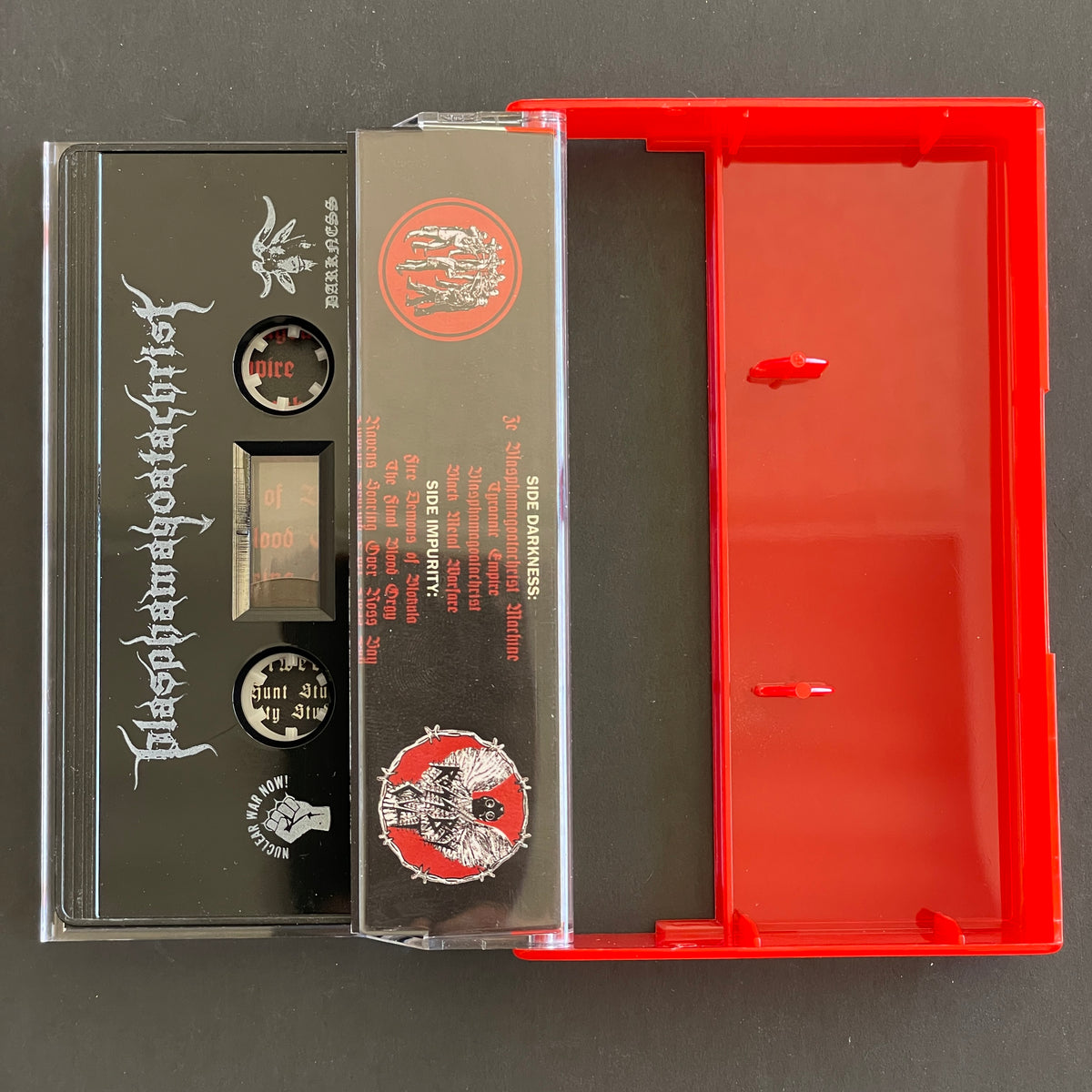 Blasphamagoatachrist – Black Metal Warfare cassette tape (used)