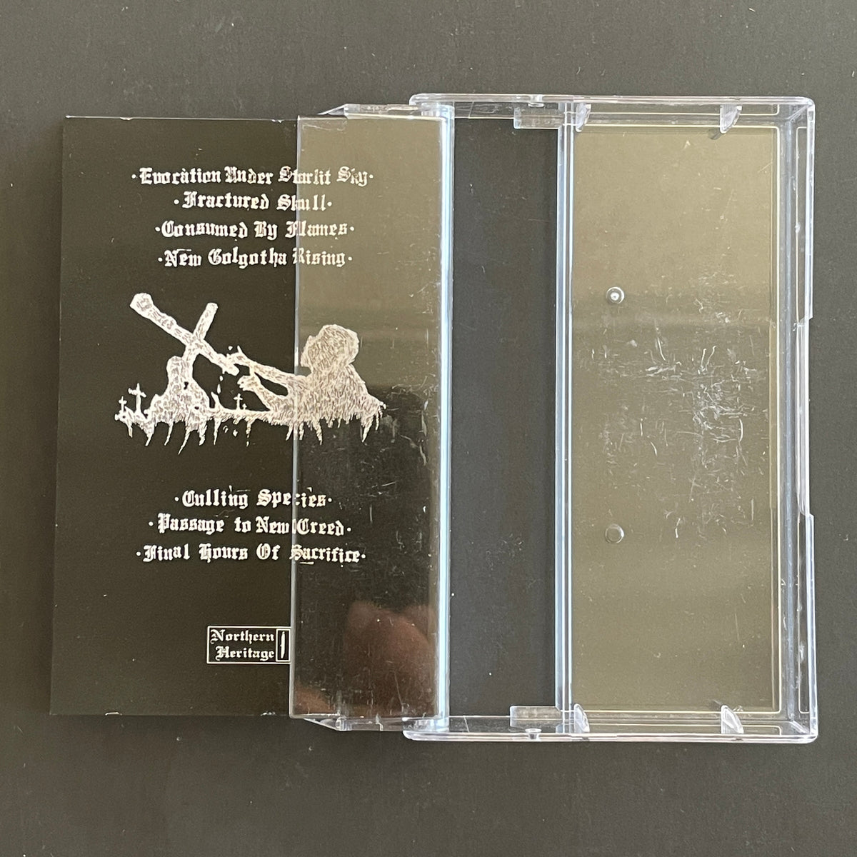 Clandestine Blaze – New Golgotha Rising cassette tape (used)