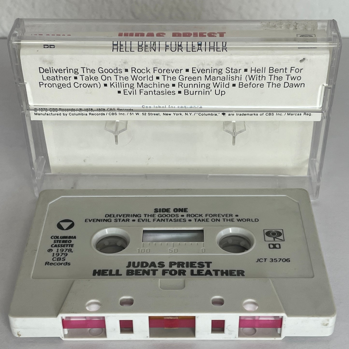 Judas Priest - Hell Bent for Leather original cassette tape
