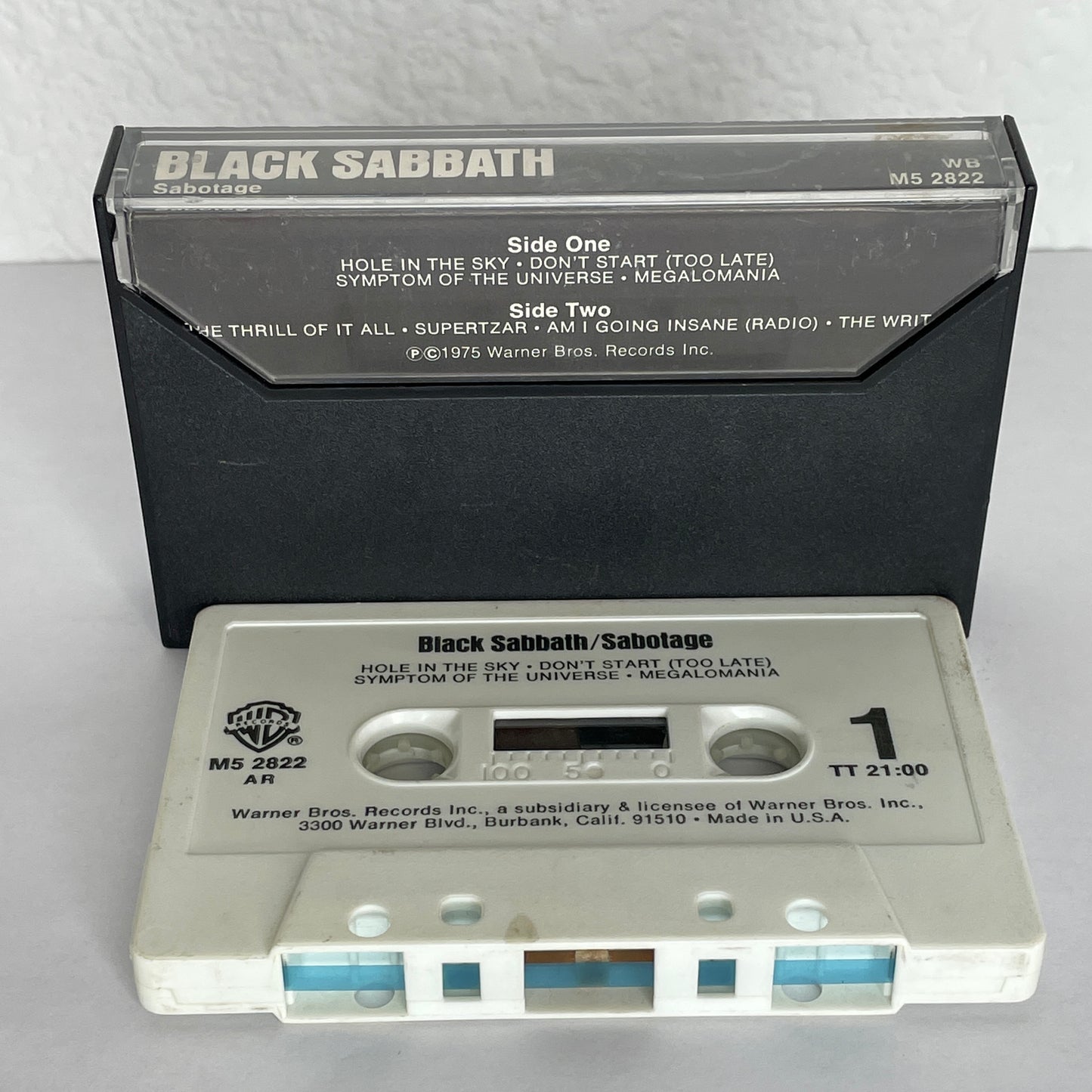 Black Sabbath - Sabotage original cassette tape