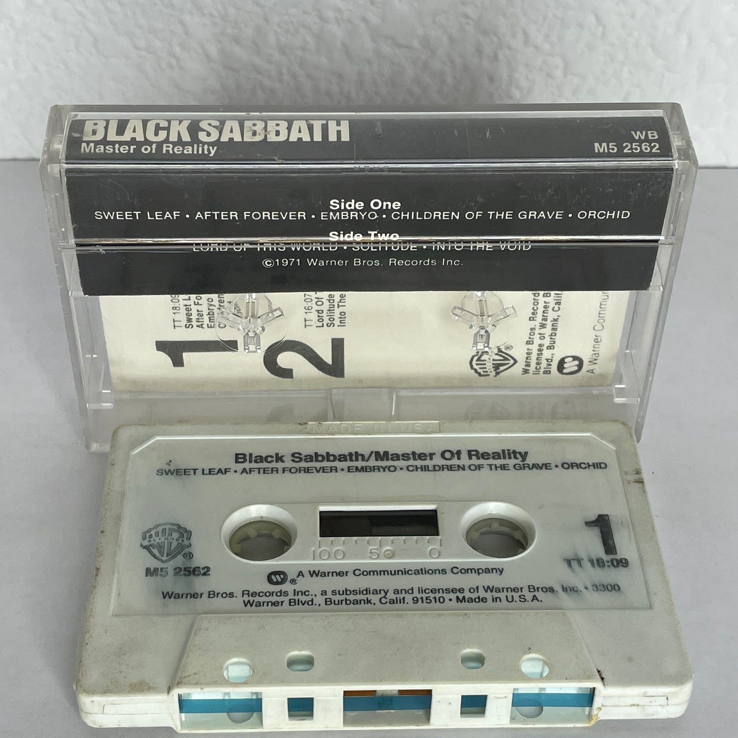 Black Sabbath - Master of Reality original cassette tape