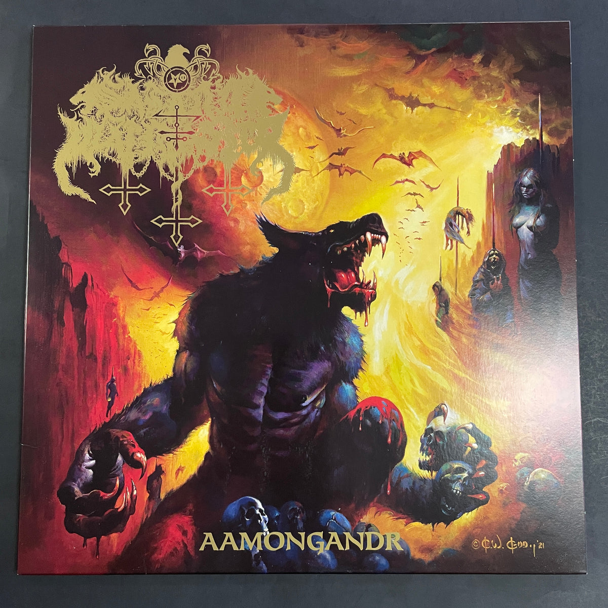 Satanic Warmaster – Aamongandr LP (used)