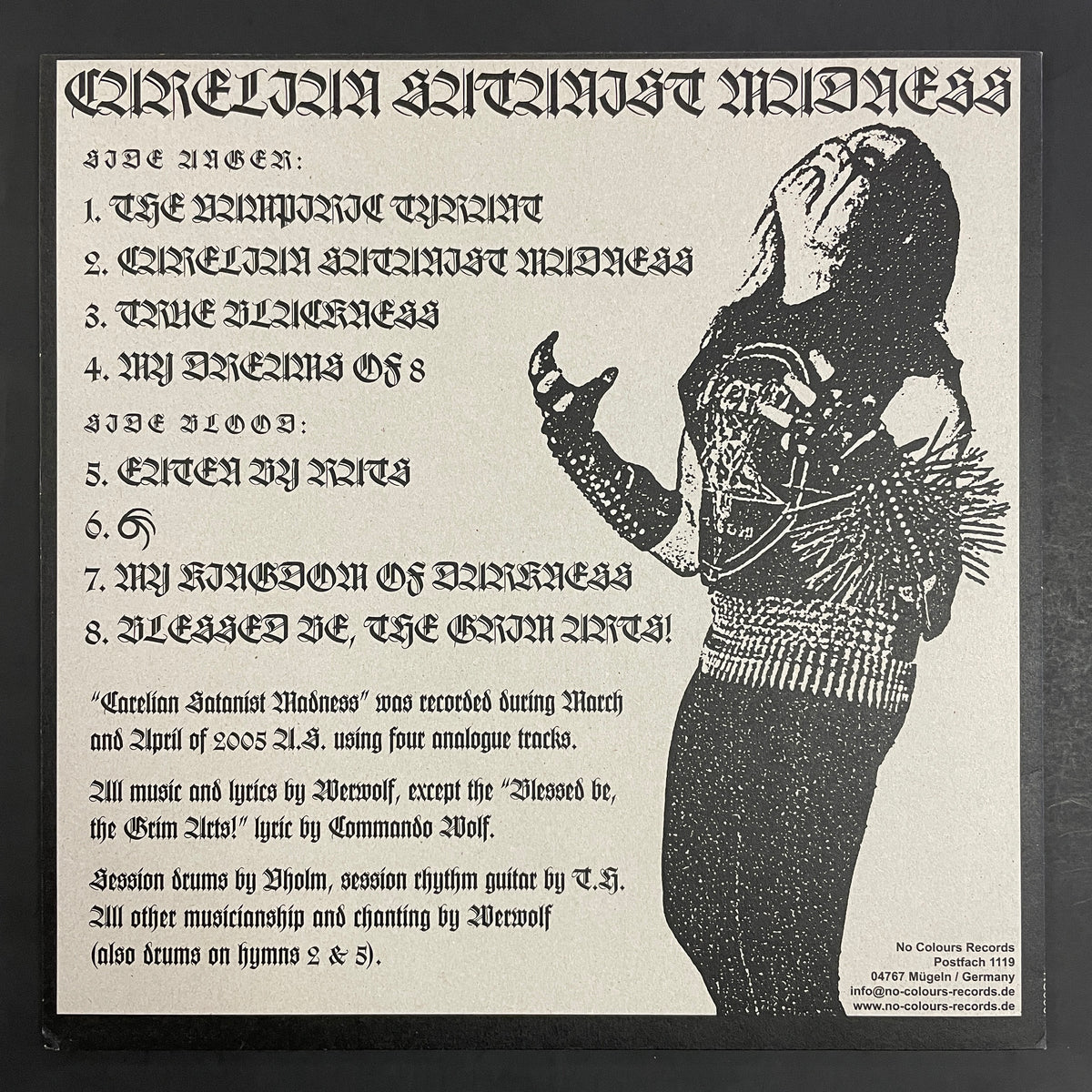 Satanic Warmaster – Carelian Satanist Madness LP (used)