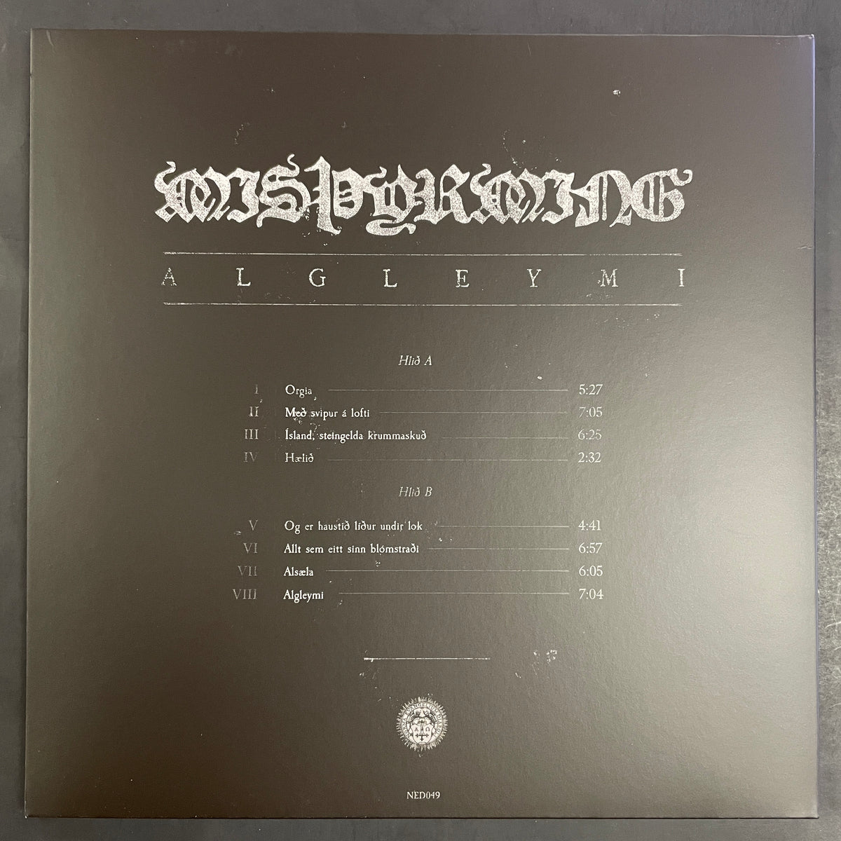Misþyrming – Algleymi LP (used)