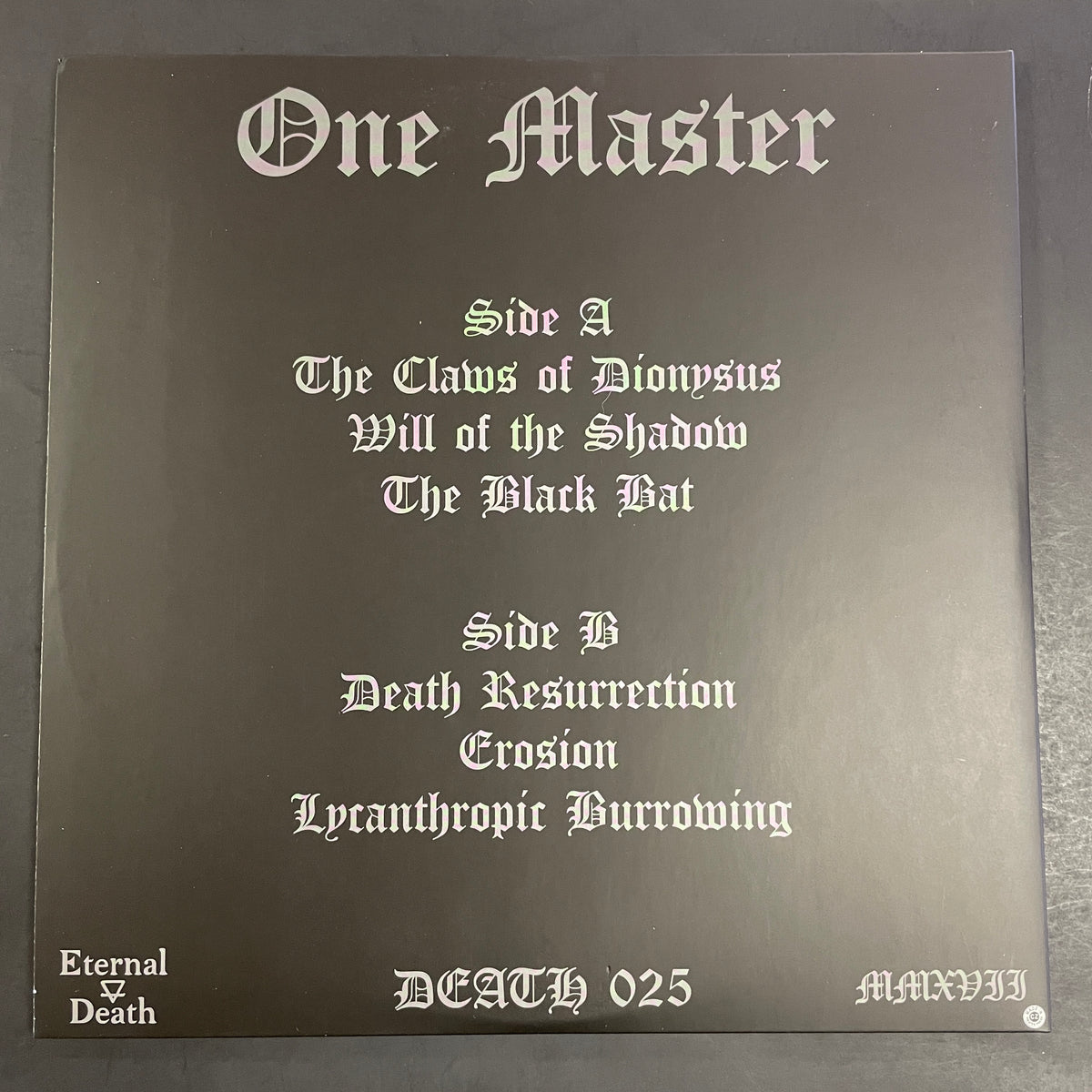 One Master – Lycanthropic Burrowing LP (used)