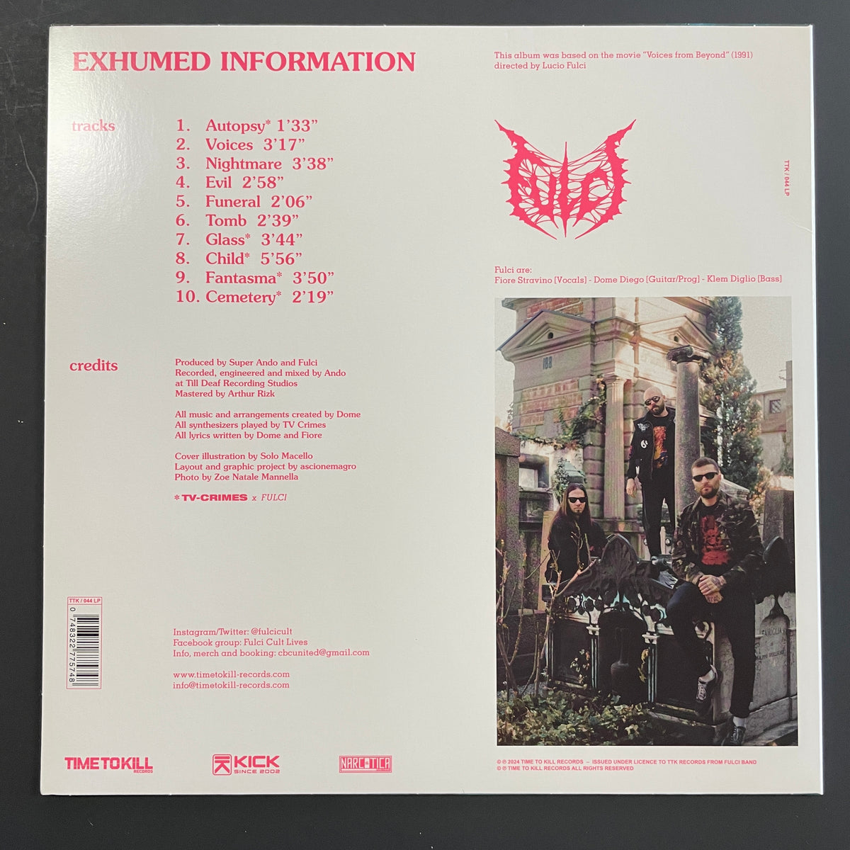Fulci – Exhumed Information LP (used)