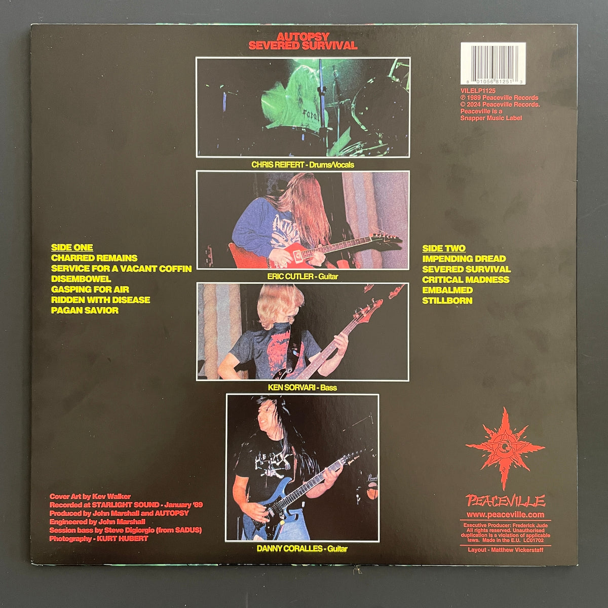 Autopsy – Severed Survival LP (used)