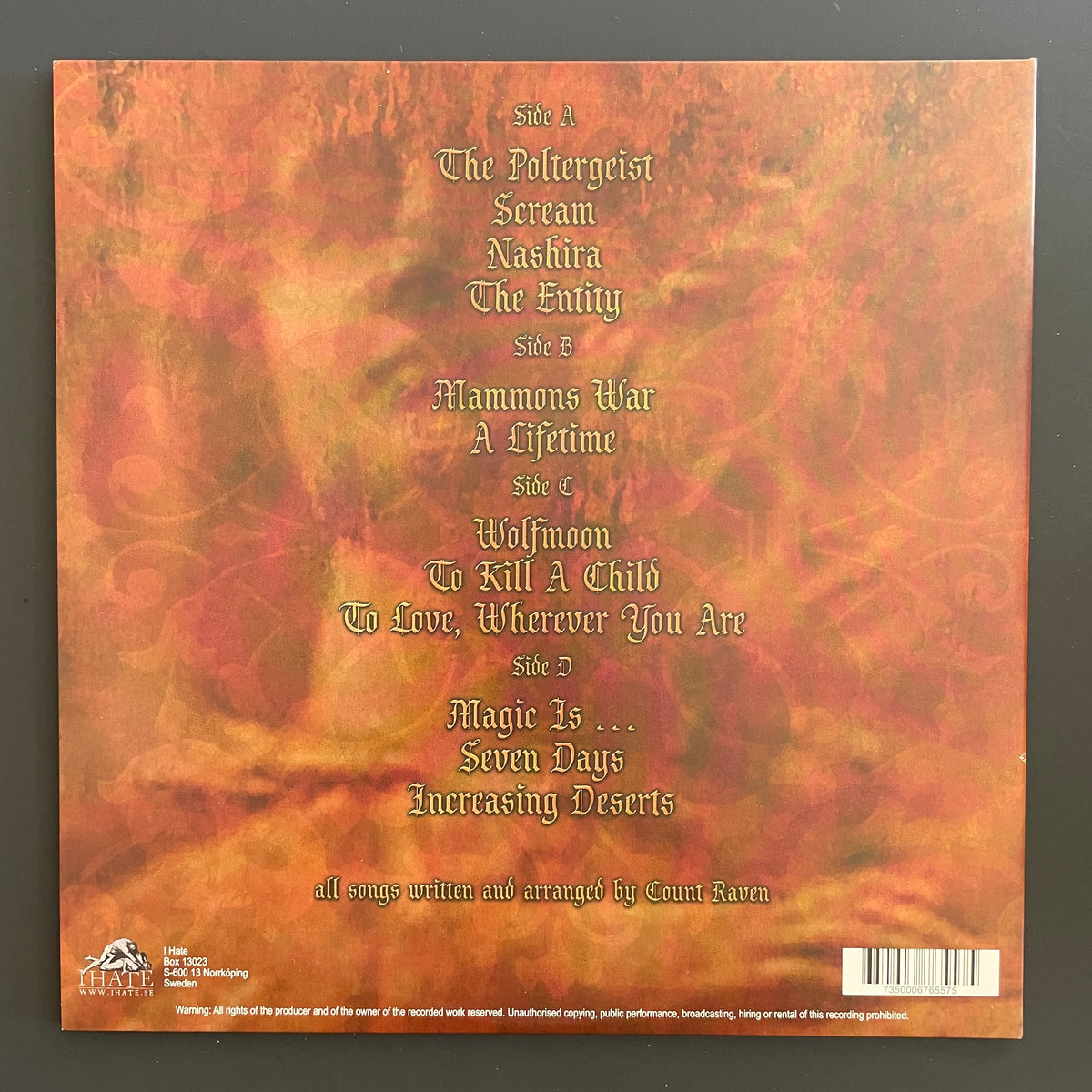 Count Raven – Mammons War LP (used)