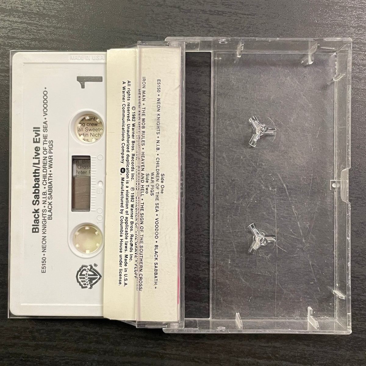 Black Sabbath – Live Evil original cassette tape (used)