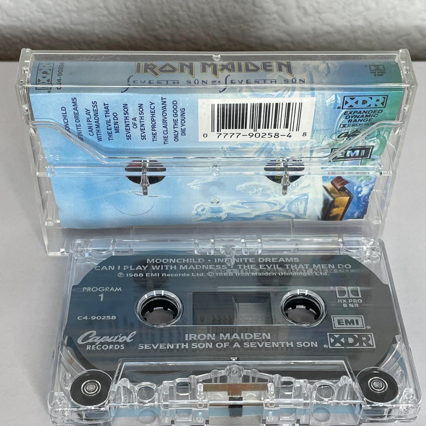Iron Maiden - Seventh Son of a Seventh Son original Cassette Tape