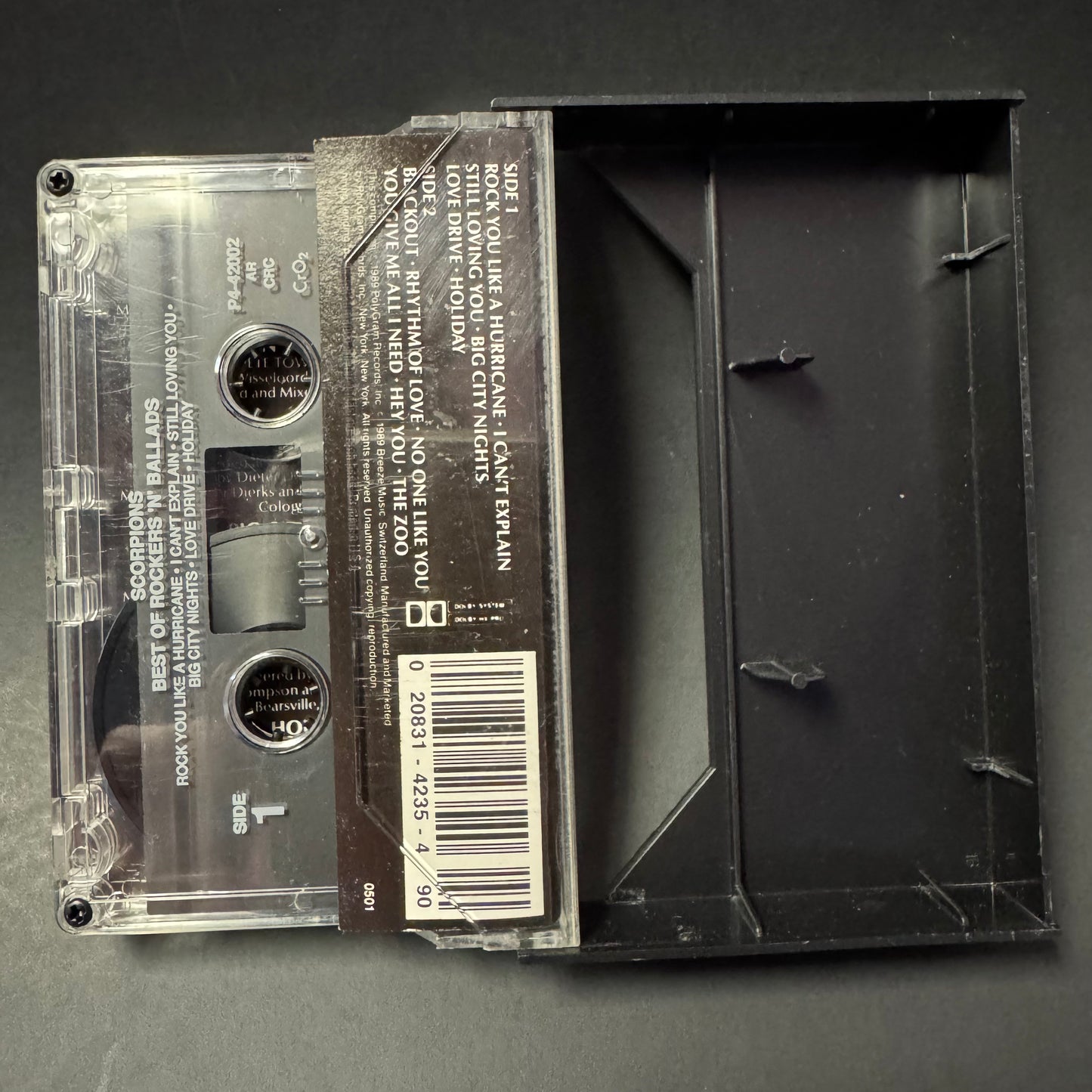 Scorpions - Best of Rockers 'n' Ballads cassette tape (used)