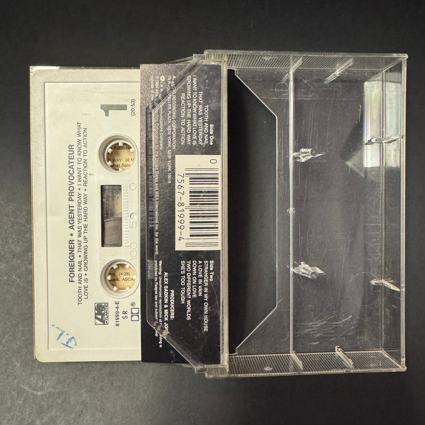Foreigner - Agent Provocateur original cassette tape (used)