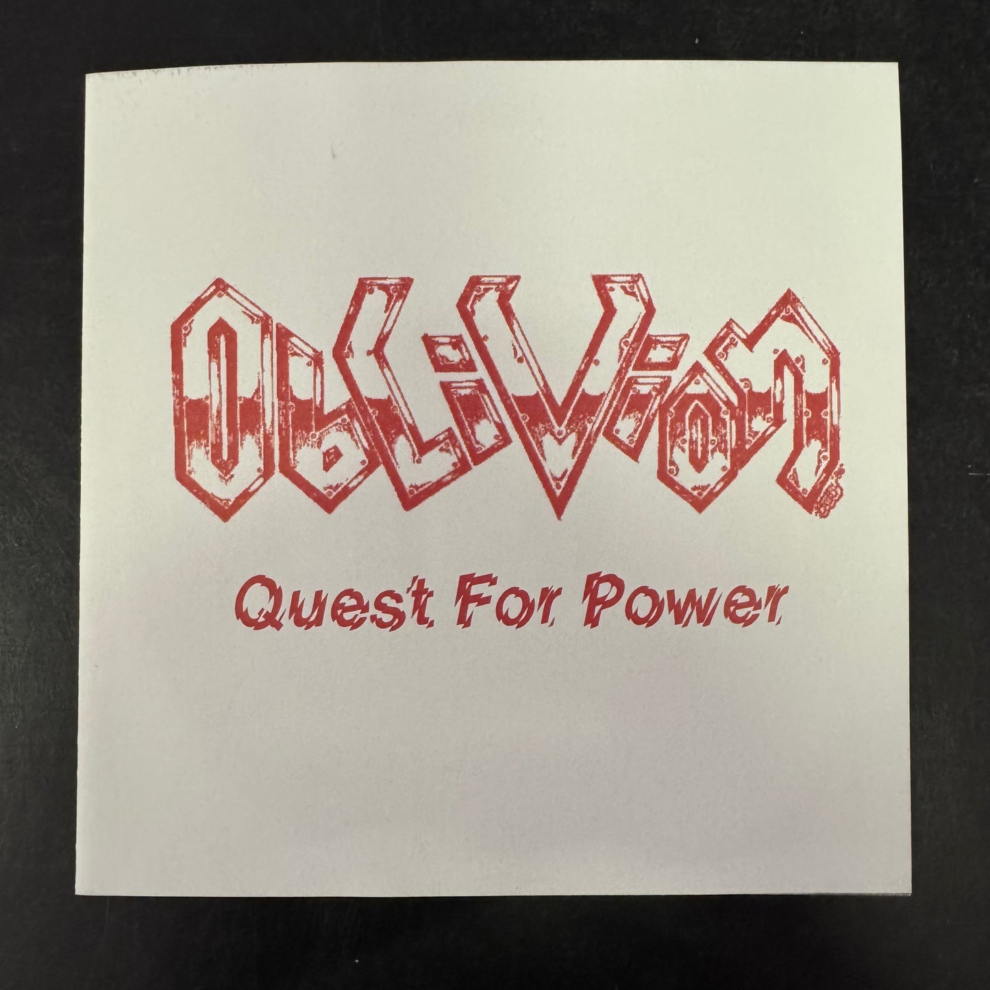 Snakepit #21 magazine + Oblivion - Quest For Power 7" EP
