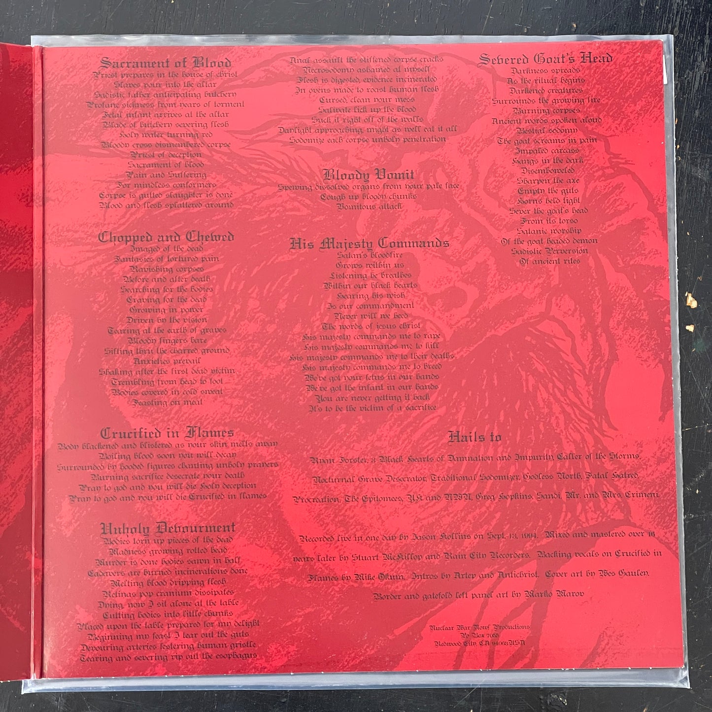Antichrist - Sacrament of Blood LP (used)