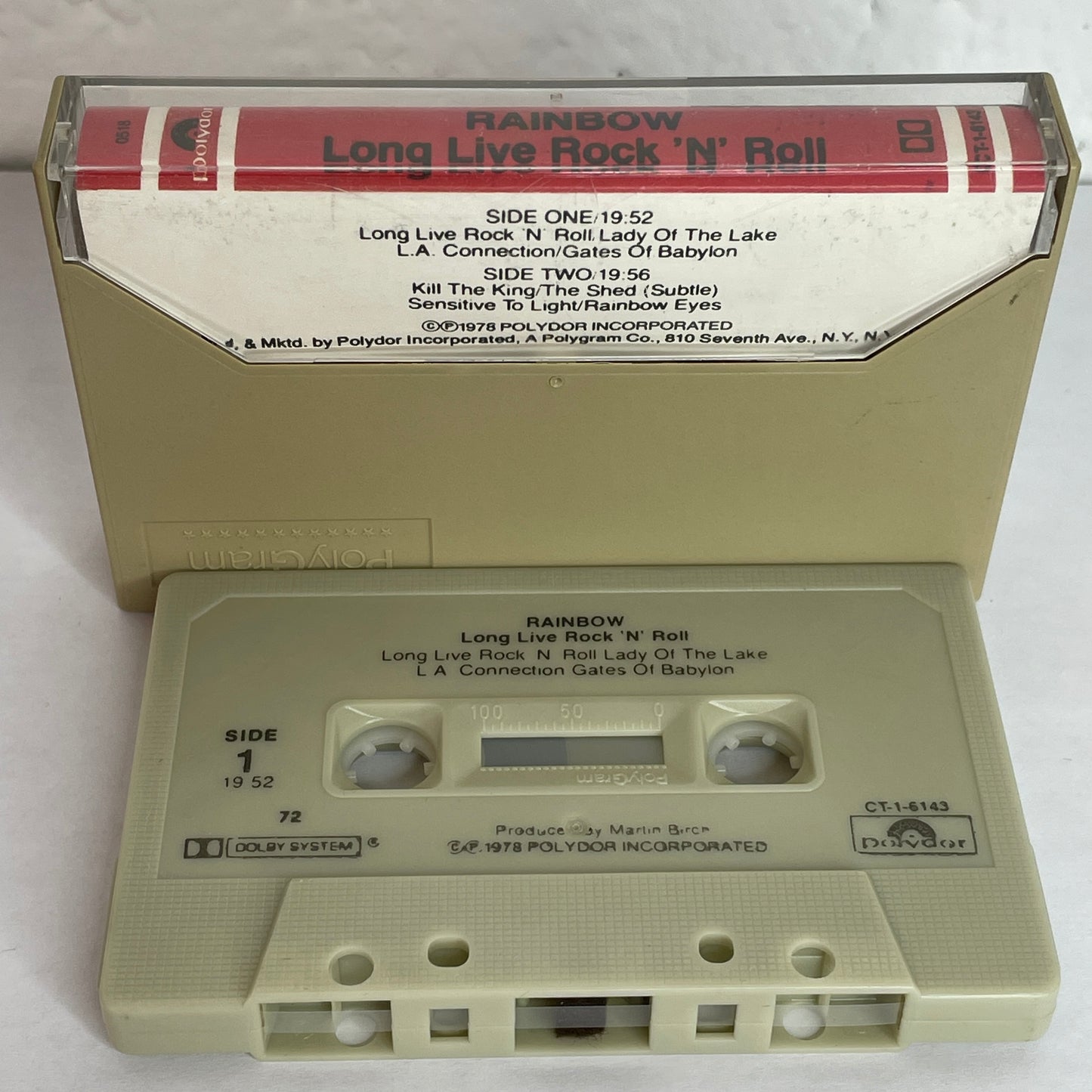 Rainbow - Long Live Rock 'N' Roll original cassette tape