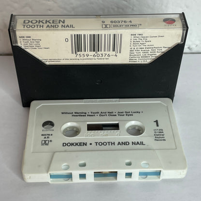 Dokken - Tooth and Nail original cassette tape