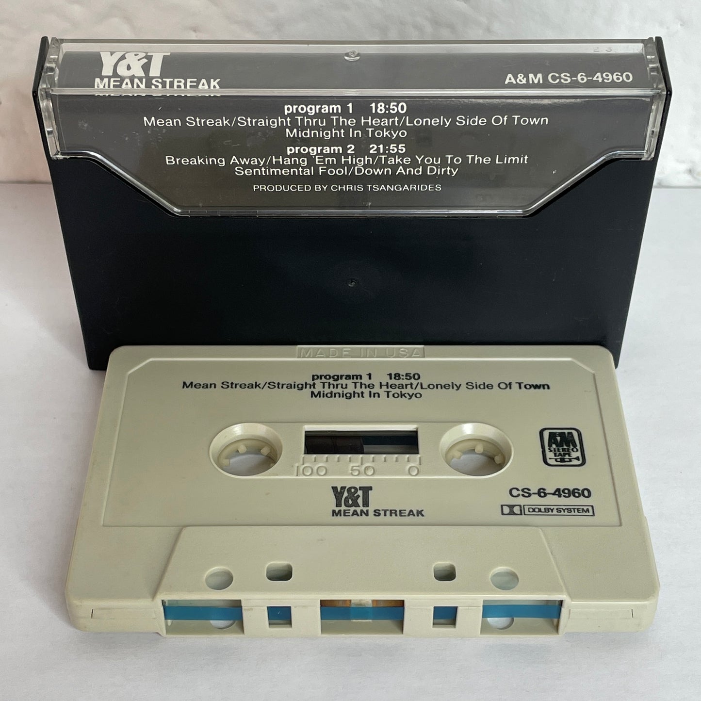 Y&T - Mean Streak original cassette tape
