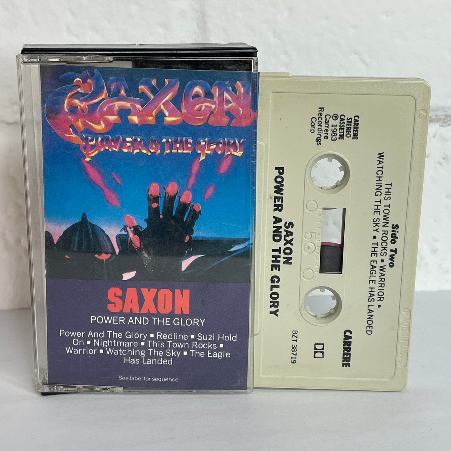 Saxon - Power and Glory original cassette tape