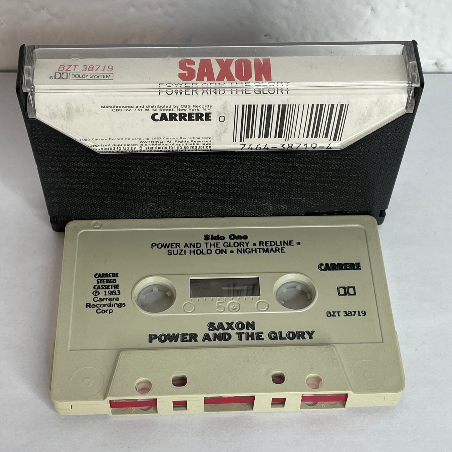 Saxon - Power and Glory original cassette tape