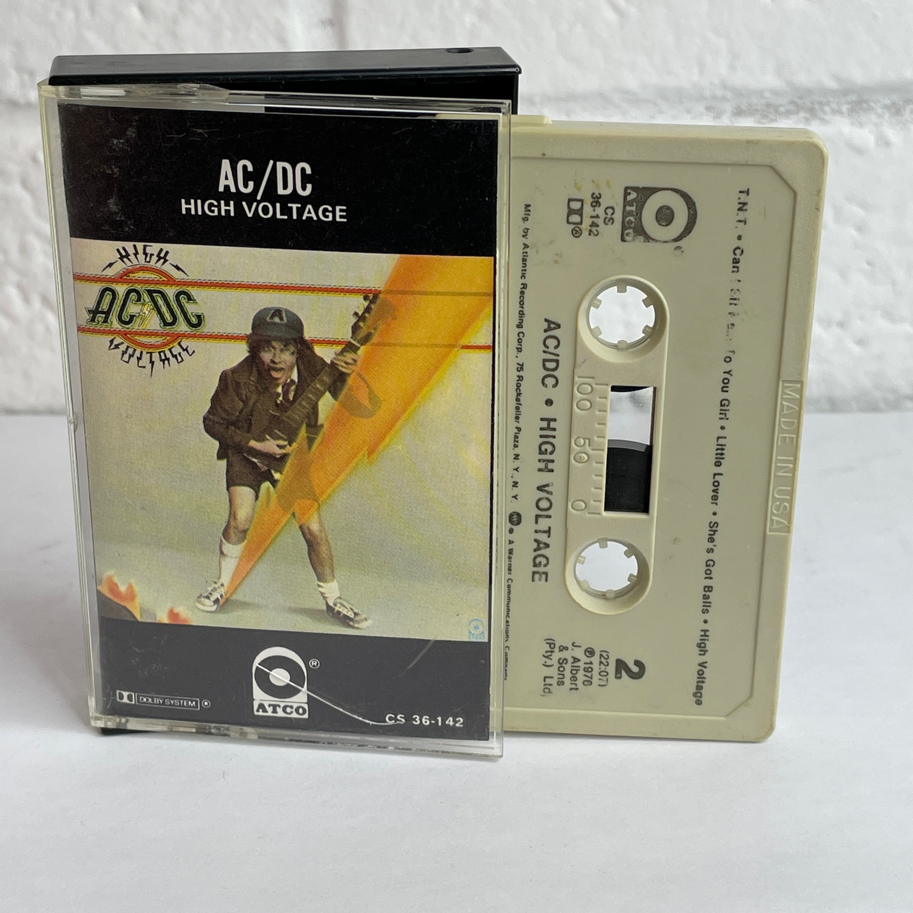 AC/DC - High Voltage original cassette tape – Vinyl Command