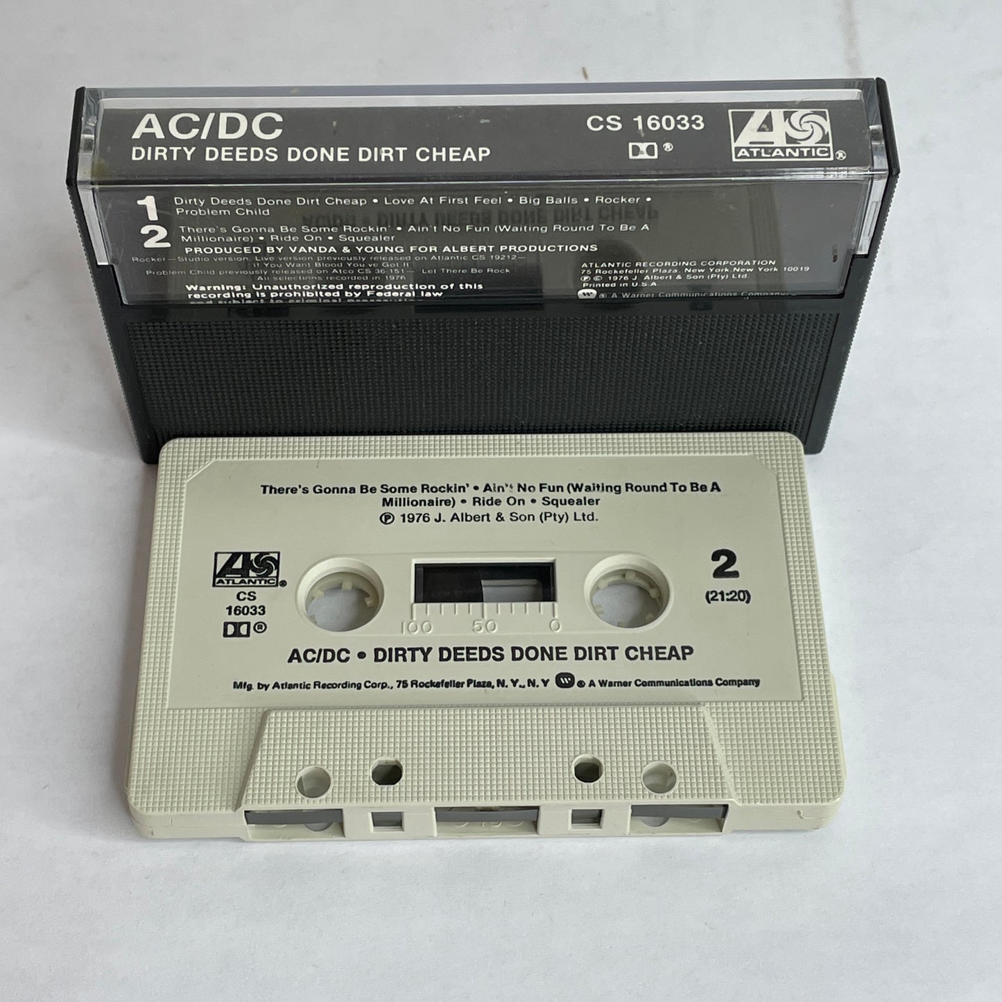 AC/DC - Dirty Deeds Done Dirt Cheap original cassette tape